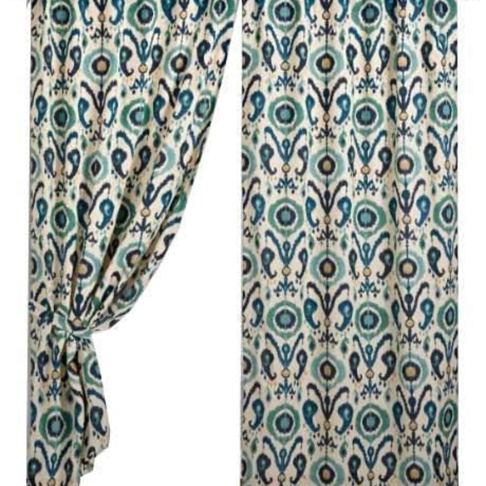 World Market Ikat drapes